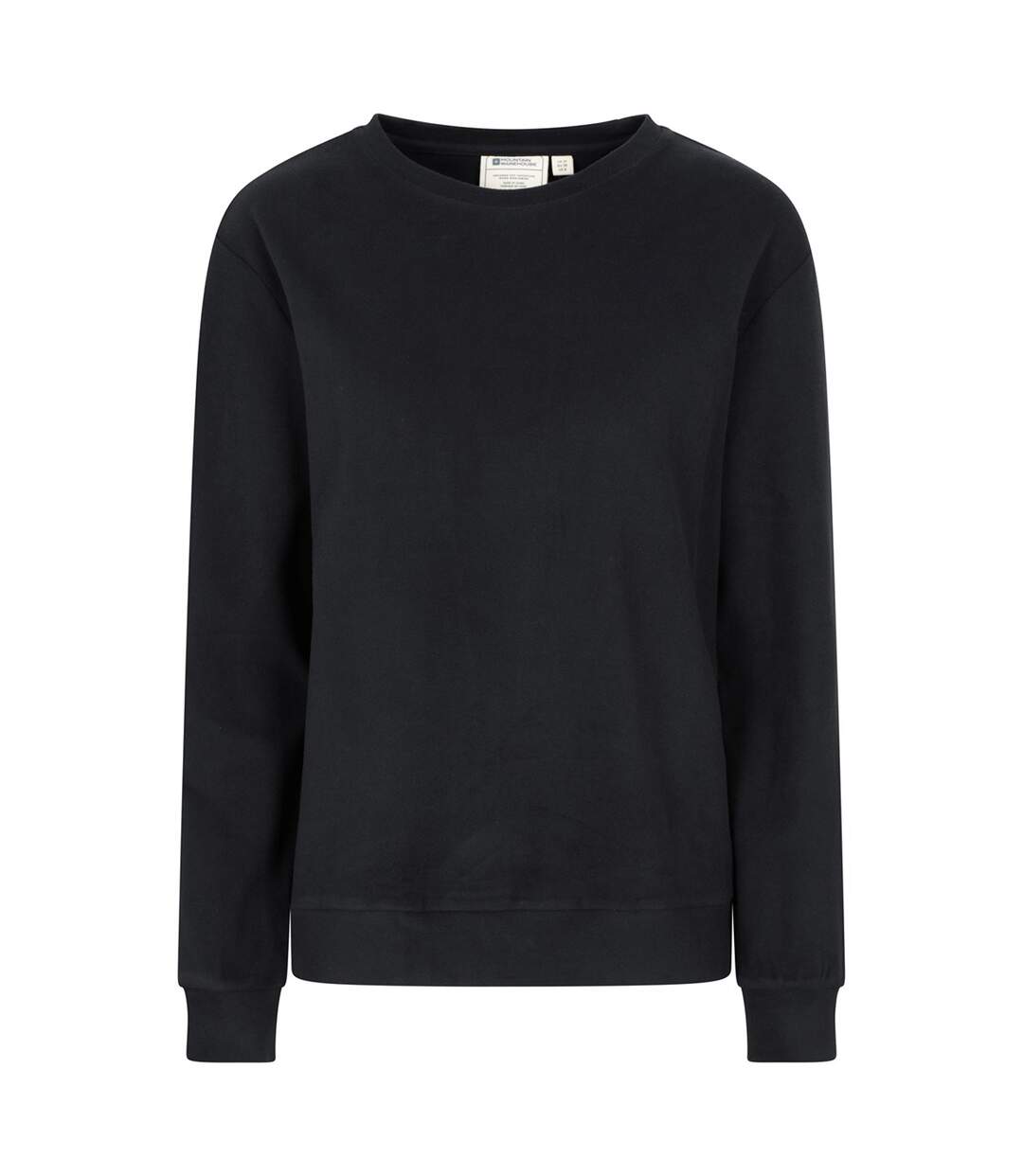 Womens/ladies Strath Melange Supersoft Sweatshirt Black Mountain Warehouse-2