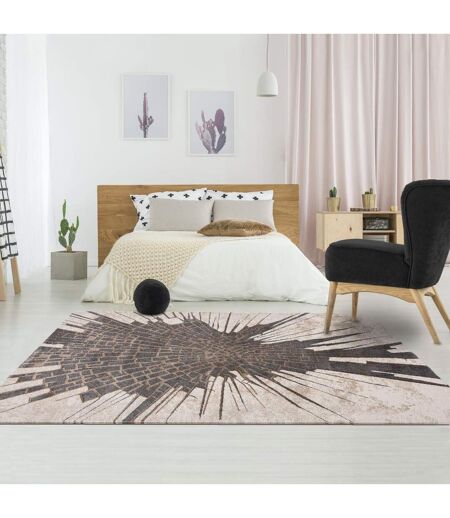 Tapis salon et chambre tissé motif abstrait TACHAN