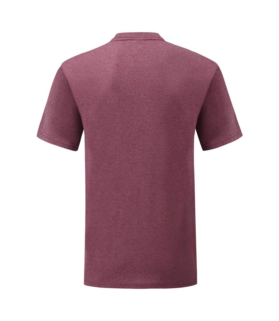 Fruit Of The Loom Mens Valueweight Short Sleeve T-Shirt (Heather Burgundy)