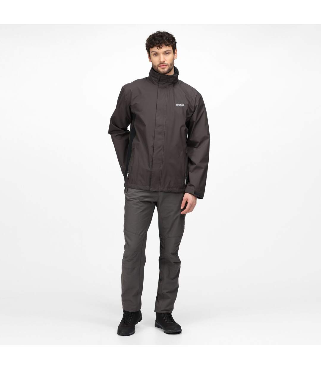 Veste Imperméable Matt Homme Cendre Noir Regatta-1