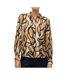 Chemisier noir/marron à motifs femme vero moda martha - s-1