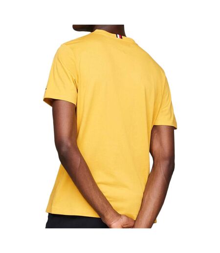 T-shirt jaune homme tommy hilfiger global - s