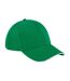 Casquette Motif/style 6 Panneaux Athleisure Vert Vif Blanc Beechfield-1