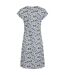 Womens/ladies Tallahassee Jersey Dress Washed Blue Weird Fish-2