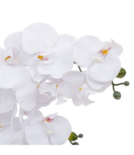 Orchidée Artificielle en Pot Riva 60cm Blanc