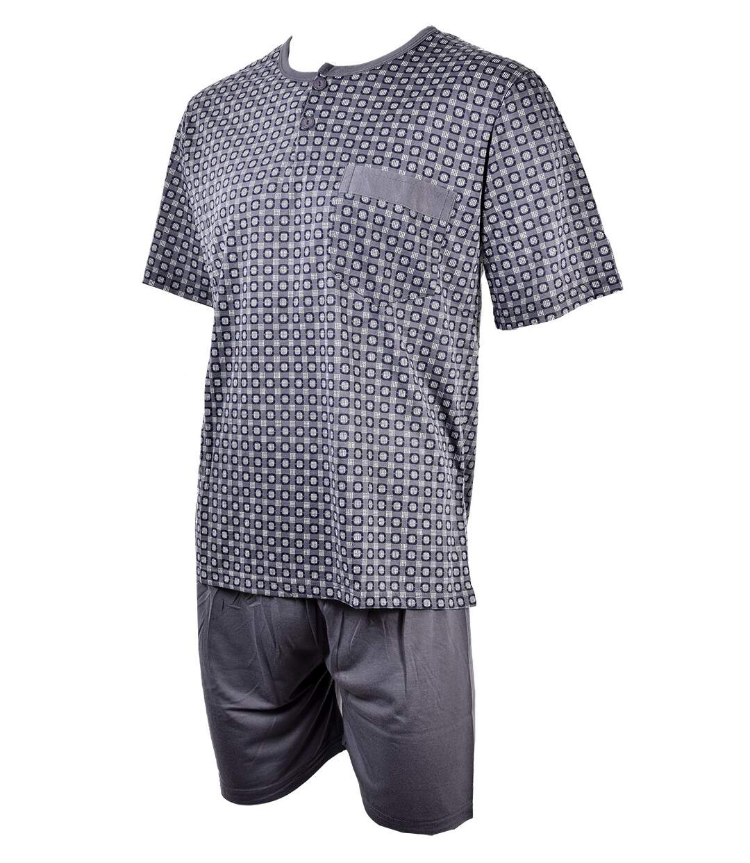 Pyjama Court Homme ECO HOMEWEAR 2863 GRIS-2