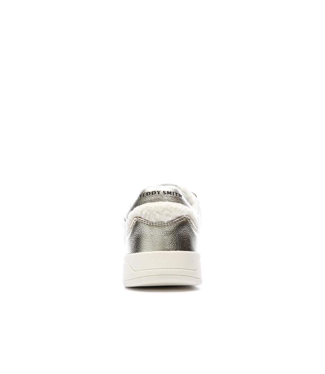 Baskets ecru/doré femme teddy smith sra c-3