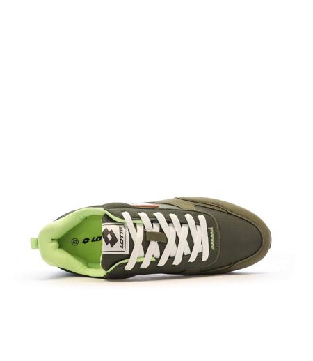 Baskets kaki/blanche homme lotto twenty 5
