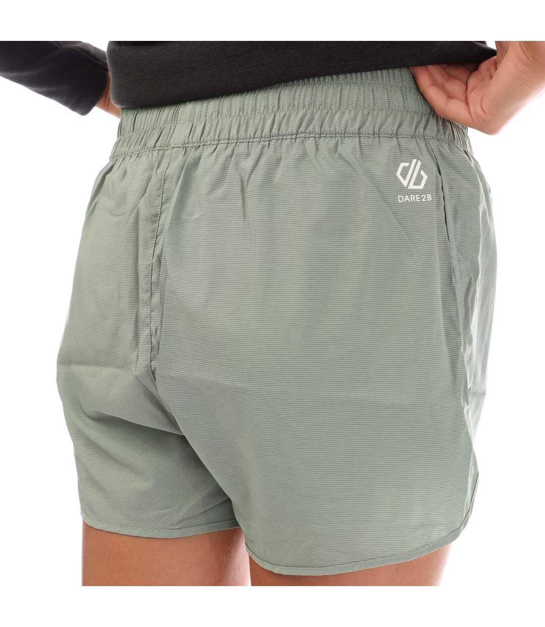 Womens/ladies Sprint Up Water Repellent 2 In 1 Shorts Lilypad Green Dare 2B-3