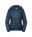 Russell Womens/Ladies Hooded Nano Padded Jacket (French Navy)
