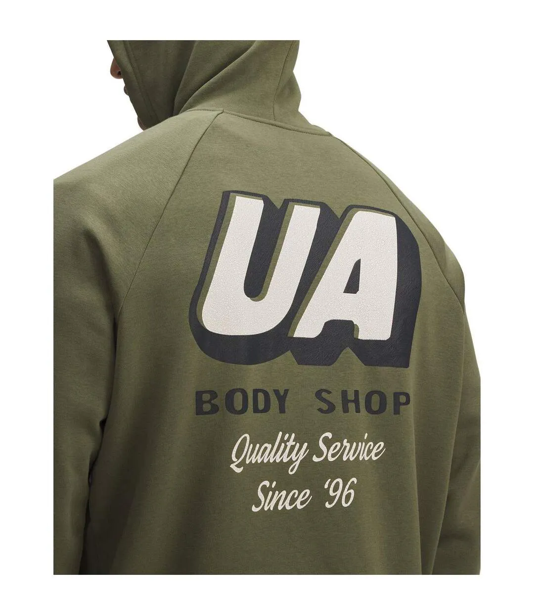 Sweat À Capuche Rival Homme Vert Under Armour-3
