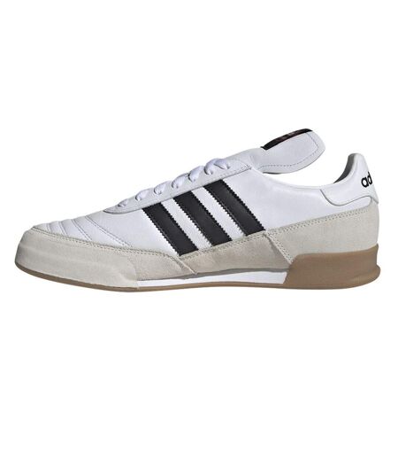 Baskets Mundial Goal In Homme Blanc Nuage Noir Jaune Or Adidas
