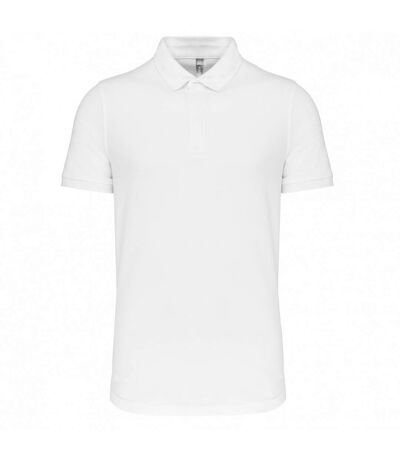 Polo homme blanc Kariban