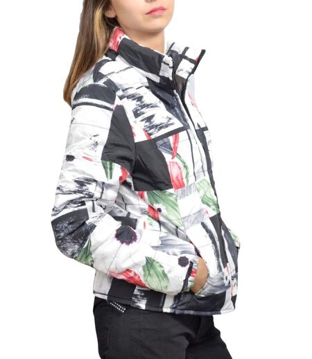 Doudoune Courte Femme Motif graphique SMASH à élégance et Confort