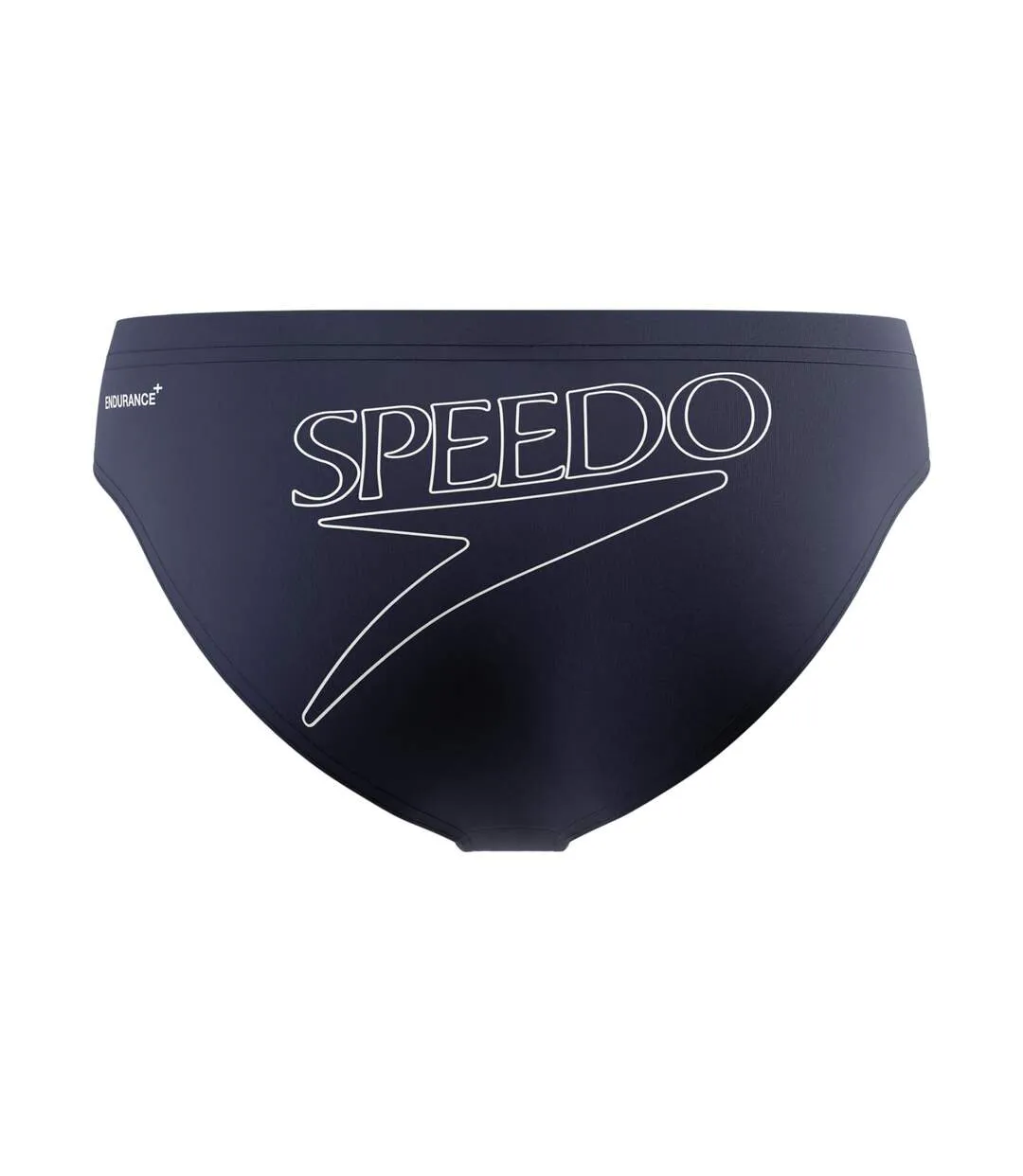Mens Big Logo Endurance+ Swim Briefs Navy Speedo-2