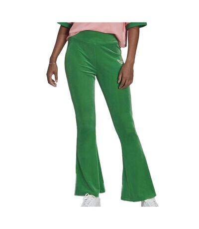 Legging Velours Vert  Femme Adidas Flared - 34