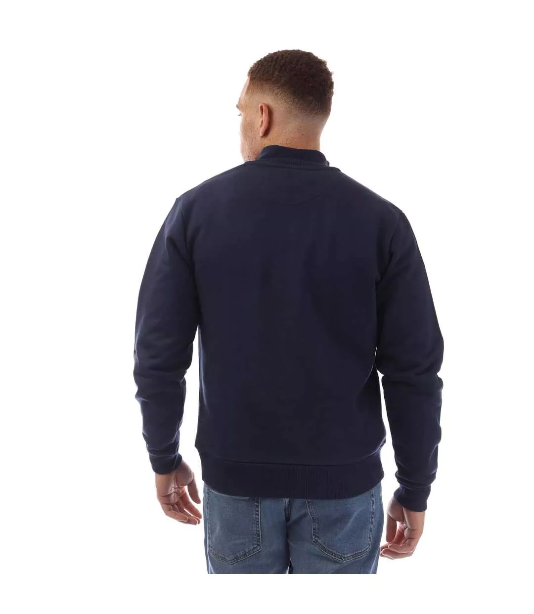 Sweat Style Zippé The Pier Homme Bleu Marine Modern Amusement-3