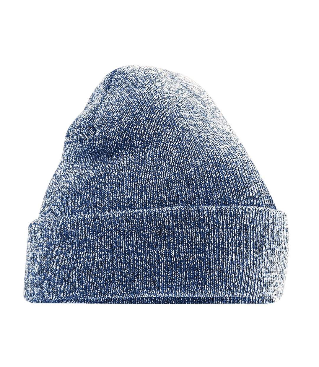 Beechfield Soft Feel Knitted Winter Hat (Heather Navy) - UTRW210-1