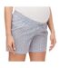 Short de Grossesse Blanc/Bleu Femme Mamalicious Ginger - L