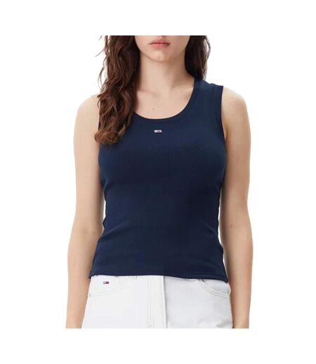 Débardeur marine femme tommy hilfiger essential - l