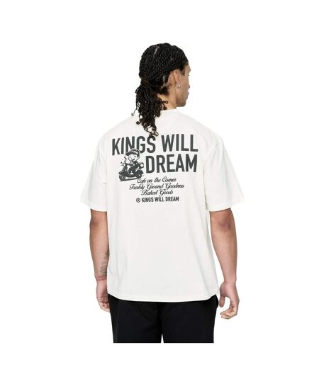 Mens Studio Cafe Boy T-shirt White Kings Will Dream