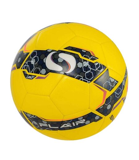 Ballon De Foot Pour Entraînement Flair Taille 4 Jaune Noir Sondico