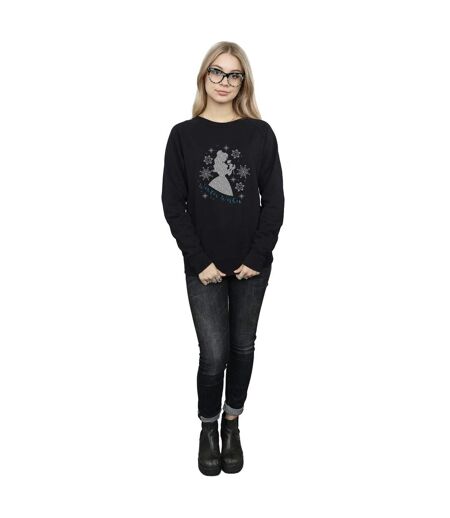 Disney Princess - Sweat BELLE WINTER SILHOUETTE - Femme (Noir) - UTBI10244