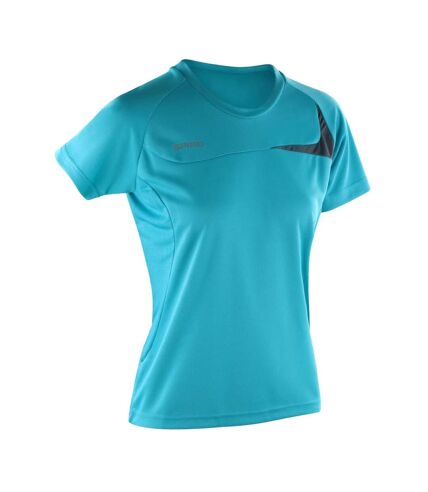 T-shirt femme turquoise / gris Spiro