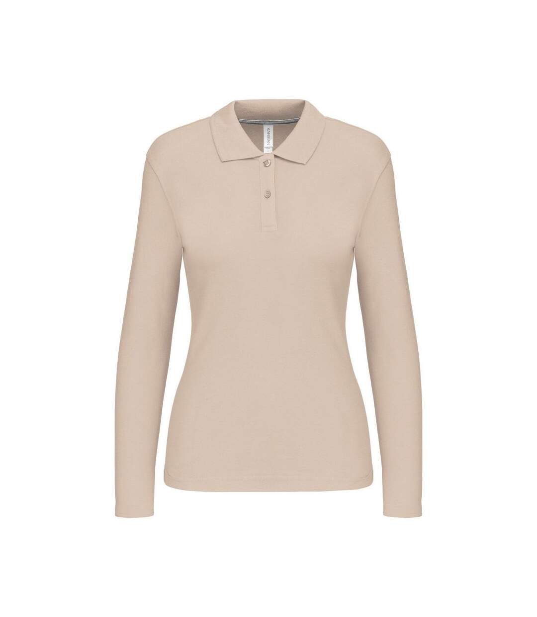 Polo manches longues - Femme - K244 - beige