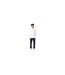 Polo Manches Longues Motif/style Logo Passerby Homme Blanc Boss-1