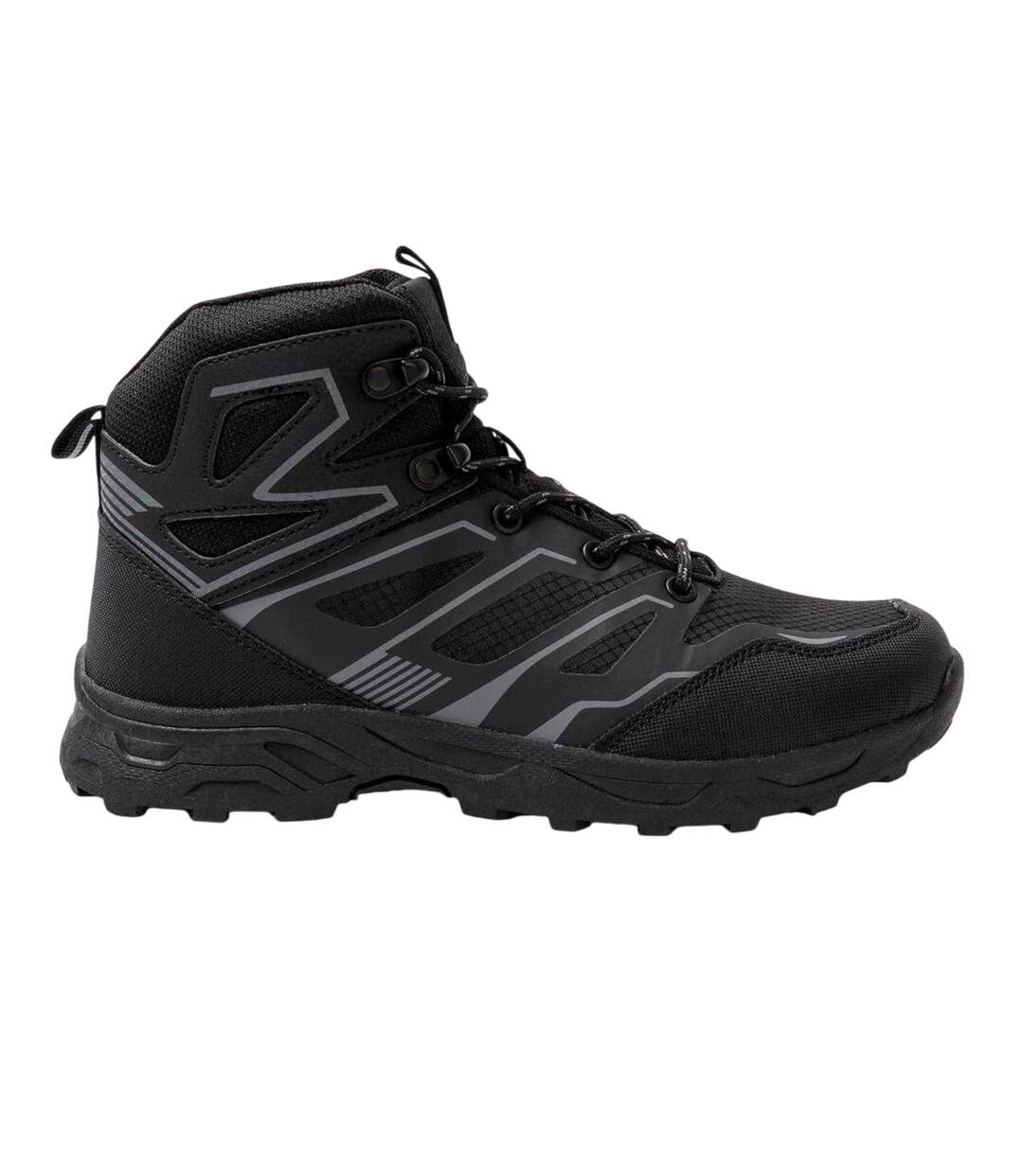 Chaussures Montantes De Marche Femme Noir Donnay-1