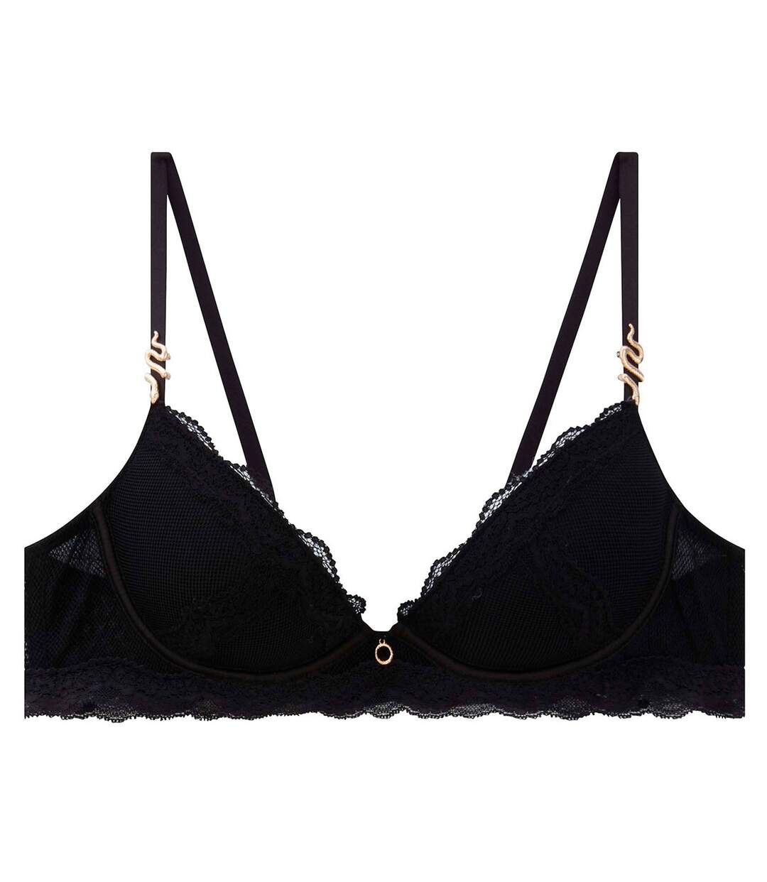 Soutien-gorge ampliforme coque moulée push-up noir Poison-1