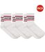 Pack Of 3  Unisex Adult Ankle Socks  White Chilli Pepper Hunter-1