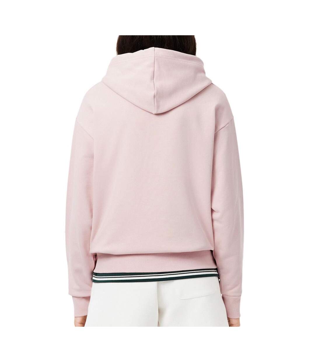 Sweat à capuche rose femme lacoste en mollet - 32-2