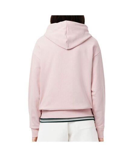 Sweat à capuche rose femme lacoste en mollet - 32