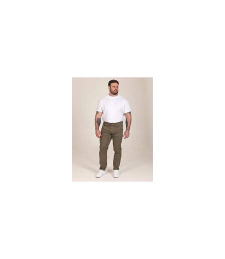 D555 Chino Extensible Et Effilé Motif/style Uni Kelvin Homme Marron Kaki Duke