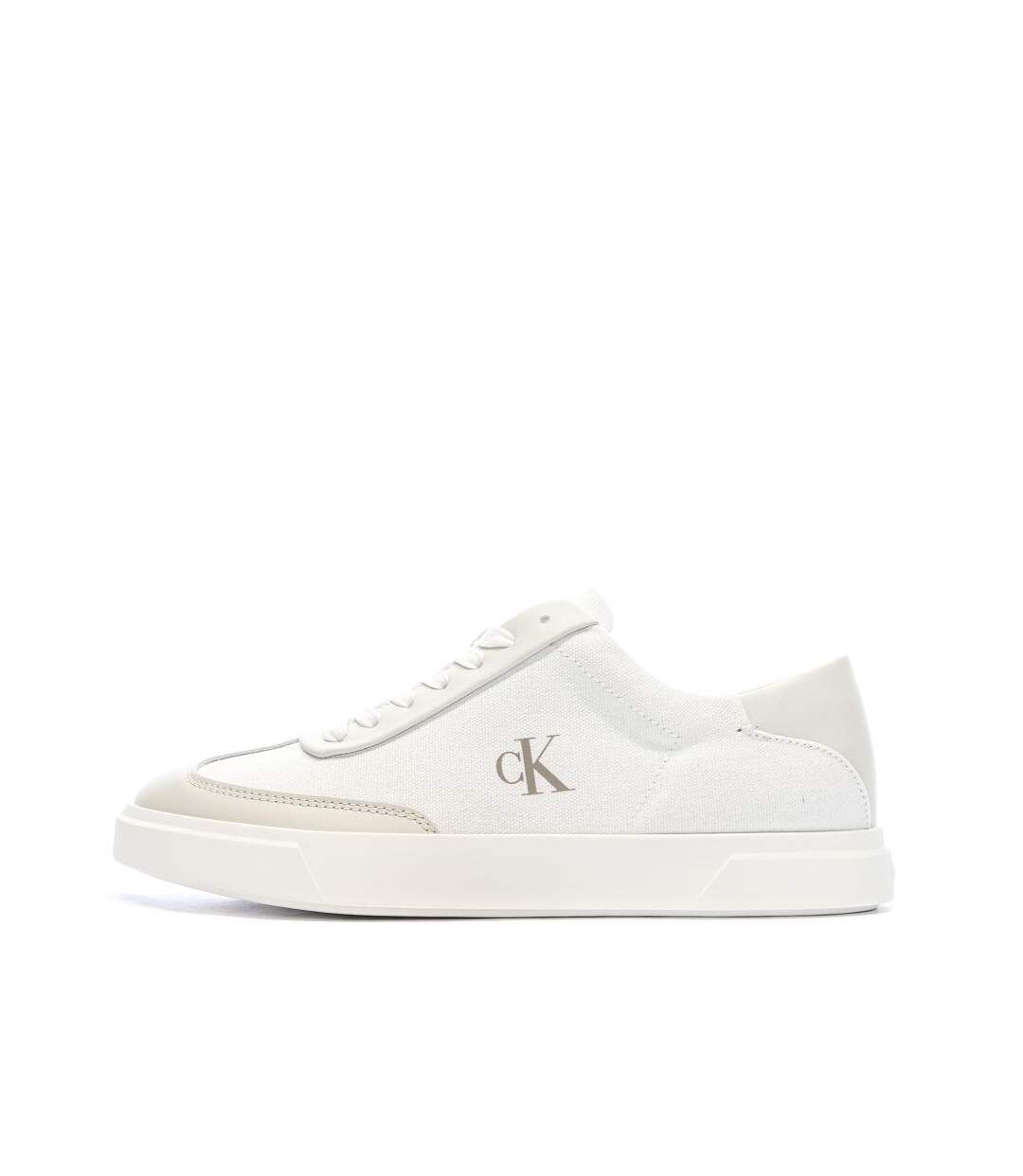Baskets blanches homme calvin klein jeans low pro cups-1