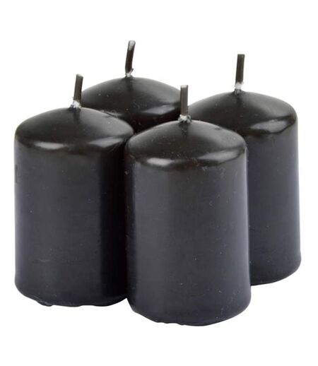 Lot de 4 Bougies Pilier Essentiel II 6cm Bois de Santal