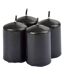 Lot de 4 Bougies Pilier Essentiel II 6cm Bois de Santal-1