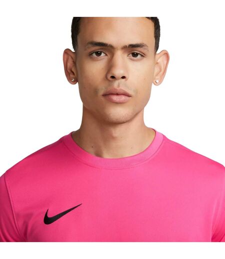 Maillot Manches Courtes Dry Park Homme Rose Nike