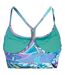 Womens/ladies Abstract Sports Bra Blue Purple Reebok-3