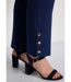 Pantalon droit 7/8e uni infroissable-5