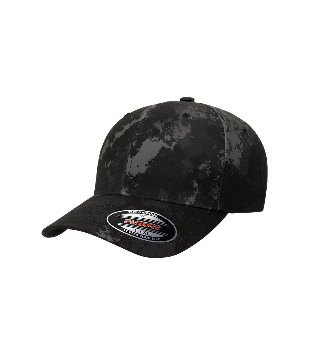 Casquette Motif/style Camouflage Veil Noir Flexfit-4