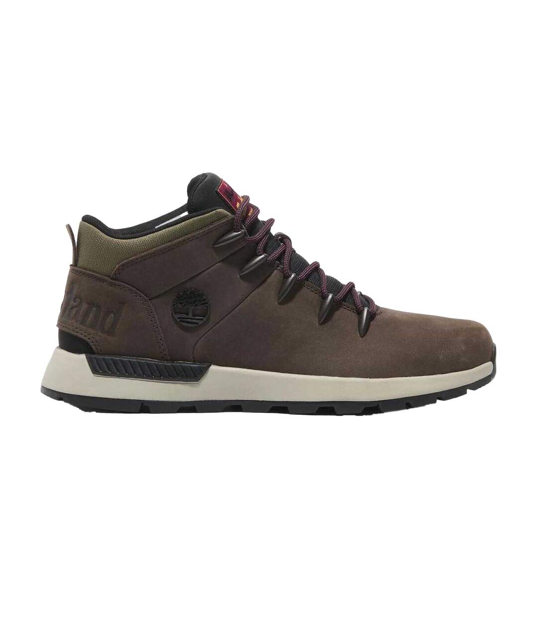 Mens Sprint Trekker Leather Lace Up Mid Boots Brown Timberland-4