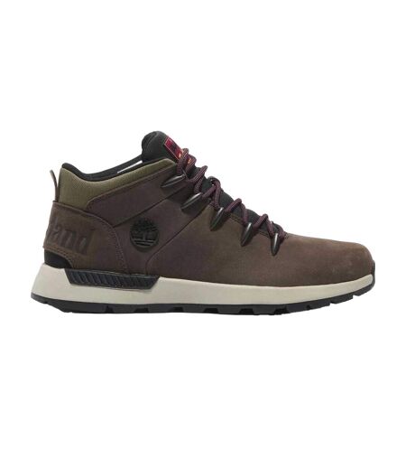 Mens Sprint Trekker Leather Lace Up Mid Boots Brown Timberland