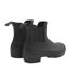 Womens/ladies Original Waterproof Block Heel Chelsea Boots Black Hunter-2