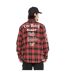 Chemise manche longues à carreaux poches avec print et écusson Juan Vondutch-3