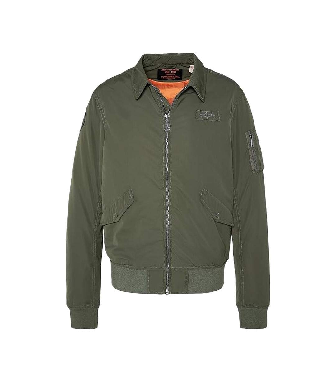 Veste Bombers Kaki Homme Schott Blouson Cwu - L-1