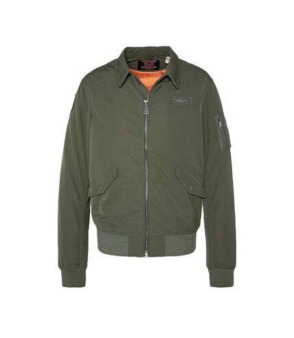 Veste Bombers Kaki Homme Schott Blouson Cwu - L