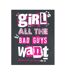 Robe t-shirt girl all the bad guys want adulte charbon de bois Amplified